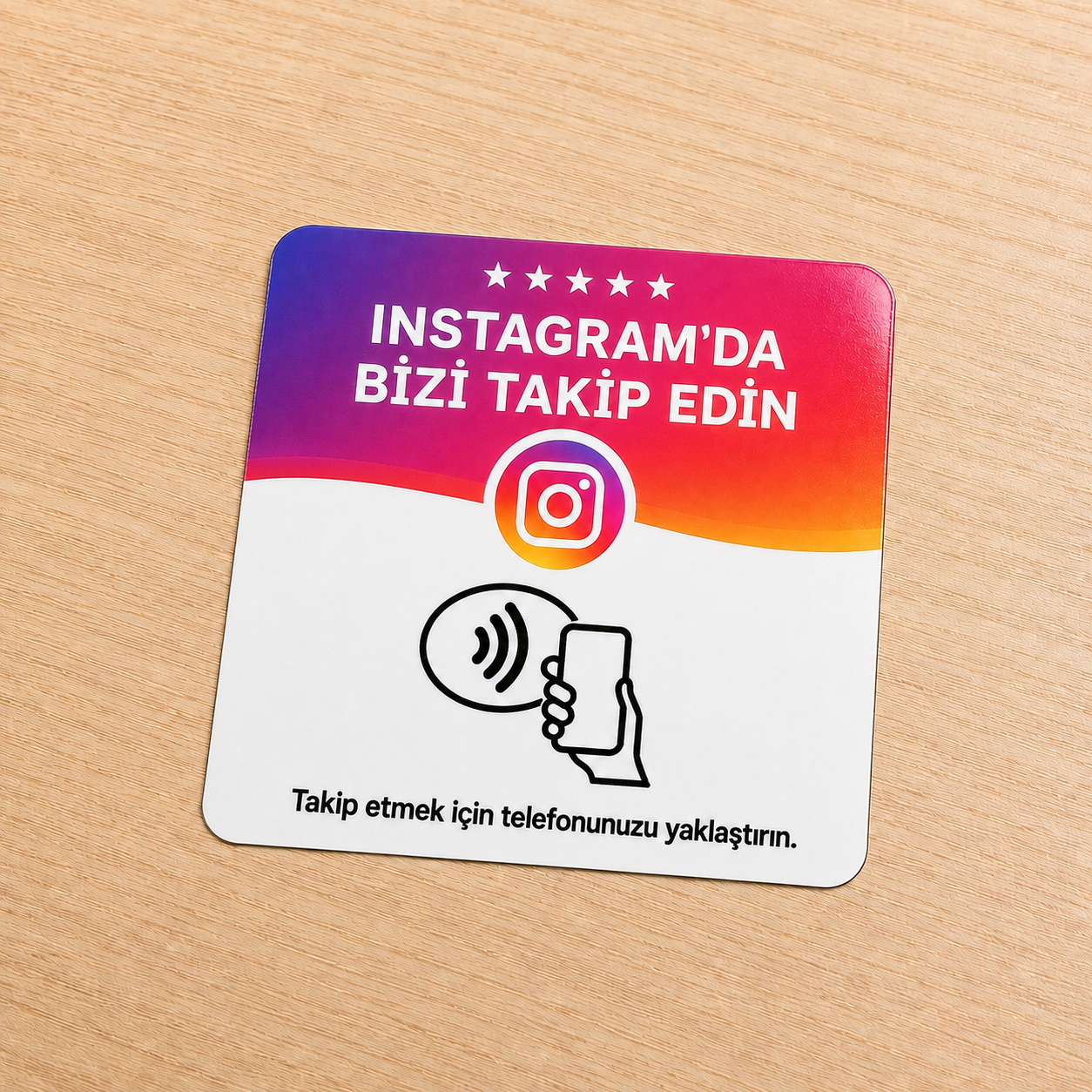 Instagram Profil Yönlendirme NFC Etiketi 9×9 cm